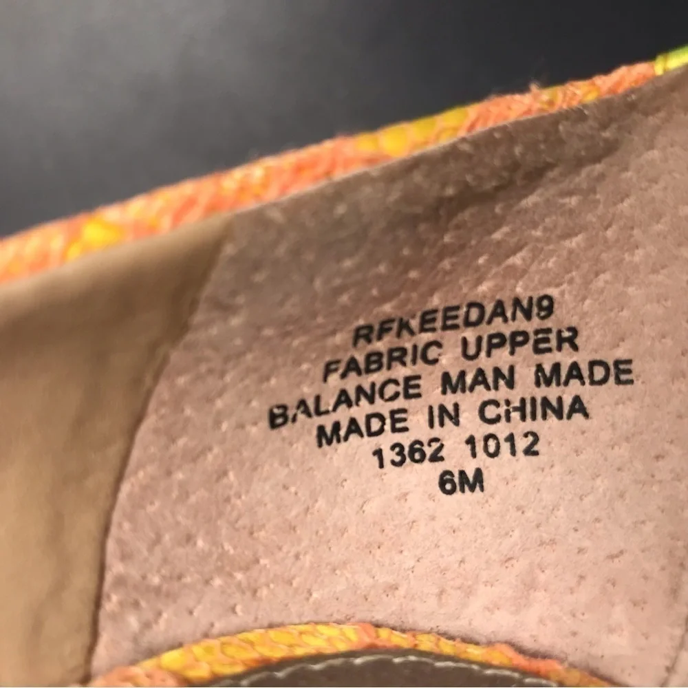 RACHEL ROY KEEDAN Orange Yellow Pink Lace Platform Pump Stilettos Heels Size 6 - Picture 11 of 16